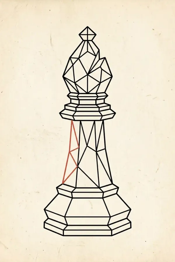 Geometrisches Läufer-Tattoo, Flash-Sheet-Design