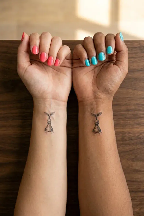 Mehrere Bauer-Tattoos als Familien-Motiv
